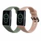 Set 2 Curele pentru Huawei Band 6, Kwmobile, Roz/Verde, Silicon, 59296.03