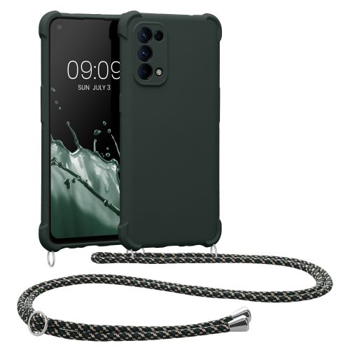 Husa Kwmobile pentru OPPO Find X3 Lite, Silicon, Verde, 58584.169