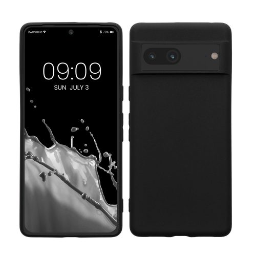 Husa kwmobile pentru Google Pixel 7, Silicon, Negru, 59399.01