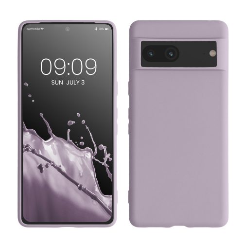 Husa kwmobile pentru Google Pixel 7, Silicon, Mov, 59399.108