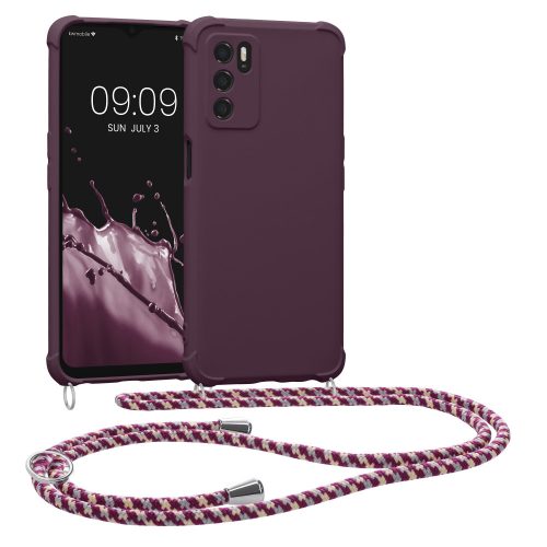 Husa Kwmobile pentru OPPO A16/A16s, Silicon, Violet, 59410.187