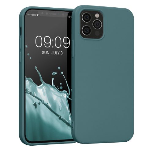 Husa Kwmobile pentru Apple iPhone 12/iPhone 12 Pro, Silicon, Verde, 53844.207