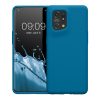 Husa Kwmobile pentru OPPO Find X5, Silicon, Albastru, 57629.224