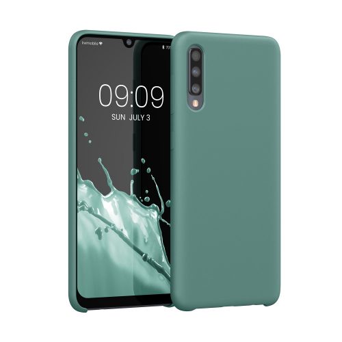 Husa kwmobile pentru Samsung Galaxy A50, Silicon, Verde, 48715.207