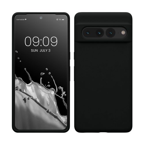 Husa kwmobile pentru Google Pixel 7 Pro, Silicon, Negru, 59452.01