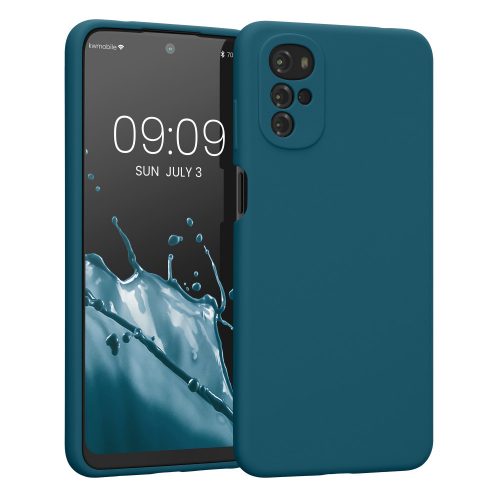 Husa Kwmobile pentru Motorola Moto G22, Silicon, Verde, 58207.78