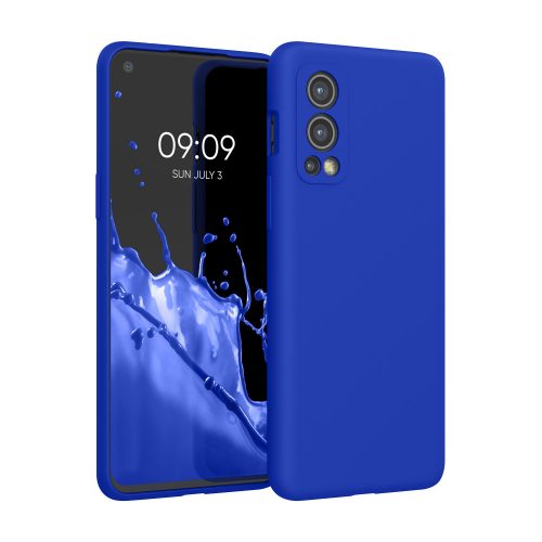 Husa kwmobile pentru OnePlus Nord 2 5G, Silicon, Albastru, 56070.134