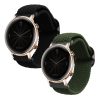 Set 2 curele pentru Huawei Watch GT 3 (42mm)/Watch GT 2 (42mm)/Watch 2, Kwmobile, Negru/Verde, Nylon, 59533.01