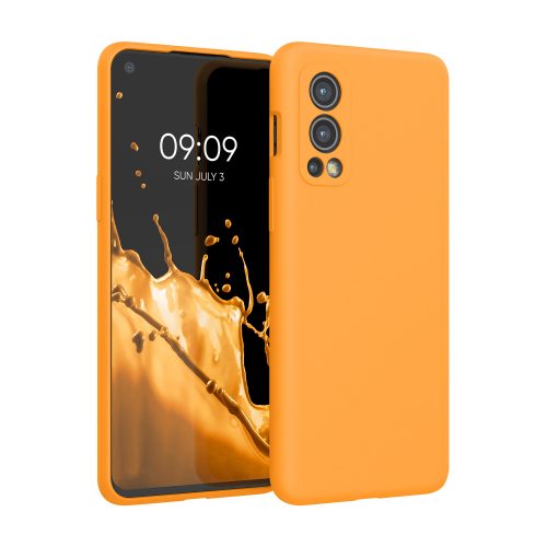 Husa kwmobile pentru OnePlus Nord 2 5G, Silicon, Portocaliu, 56070.191