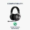 Set 2 Earpads kwmobile pentru Corsair Virtuoso RGB Wireless, Piele ecologica, Negru, 59504.01