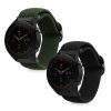 Set 2 curele pentru Xiaomi Mi Watch Color Sport/Watch S1 Active, Kwmobile, Negru/Verde, Nylon, 59518.01