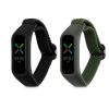 Set 2 Curele pentru Oppo Band Sport, Kwmobile, Negru/Verde, Nylon, 59521.01