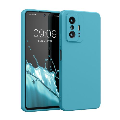 Husa Kwmobile pentru Xiaomi 11T/11T Pro, Silicon, Albastru, 56573.223