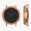 Set 2 Huse Kwmobile pentru Huawei Watch GT2 (42mm), Silicon, Transparent/Roz, 52276.04