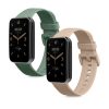 Set 2 Curele pentru Xiaomi Mi Band 7 Pro, Kwmobile, Verde/Roz, Silicon, 59602.03