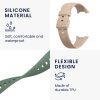 Set 2 Curele pentru Xiaomi Mi Band 7 Pro, Kwmobile, Verde/Roz, Silicon, 59602.03