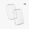 Set 2 Huse Kwmobile pentru Xiaomi Mi Band 7 Pro, Silicon, Transparent, 59605.02