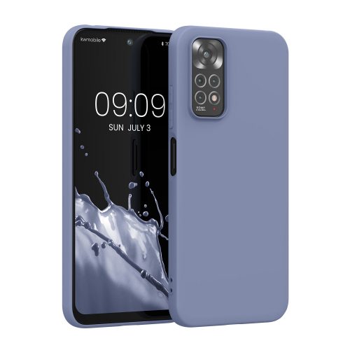 Husa Kwmobile pentru Xiaomi Redmi Note 11/Redmi Note 11s, Silicon, Albastru, 57368.12