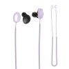 Set 2 Snur kwmobile pentru Samsung Galaxy Buds 2, Silicon, Alb/Mov, 56697.02