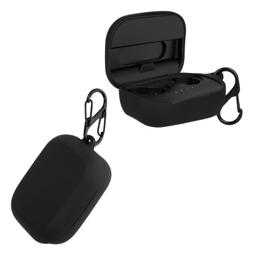 Husa kwmobile pentru Skullcandy Grind Fuel True Wireless, Silicon, Negru, 59658.01