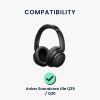 Set 2 Earpads kwmobile pentru Anker Soundcore Life Q35/Soundcore Life Q30, Piele ecologica, Albastru, 57542.17