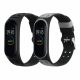 Set 2 curele kwmobile pentru Xiaomi Mi Band 4, Silicon, Negru/Gri, 58889.02