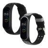 Set 2 curele kwmobile pentru Xiaomi Mi Band 4, Silicon, Negru/Gri, 58889.02