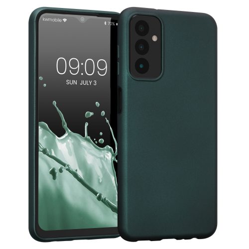 Husa kwmobile pentru Samsung Galaxy M13, Silicon, Verde, 59740.14