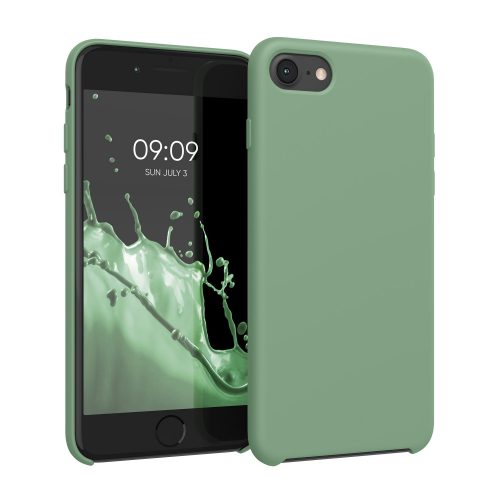 Husa kwmobile pentru Apple iPhone SE 3/iPhone 8/iPhone 7, Silicon, Verde, 40225.243