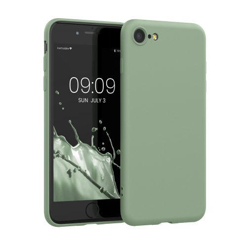 Husa kwmobile pentru Apple iPhone SE 3/iPhone 8/iPhone 7, Silicon, Verde, 49979.243