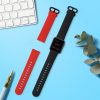 Set 2 curele kwmobile pentru Xiaomi Mi Watch Lite/Redmi Watch, Silicon, Negru/Rosu, 54778.15