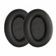 Set 2 Earpads kwmobile pentru Sennheiser HD660S /HD565/HD580, Piele ecologica, Negru, 59847.01