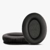 Set 2 Earpads kwmobile pentru Sennheiser HD660S /HD565/HD580, Piele ecologica, Negru, 59847.01