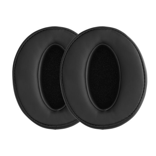 Set 2 Earpads kwmobile pentru Sennheiser HD400S/HD450SE/HD458BT, Piele ecologica, Negru, 59843.01