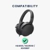 Set 2 Earpads kwmobile pentru Sennheiser HD400S/HD450SE/HD458BT, Piele ecologica, Negru, 59843.01