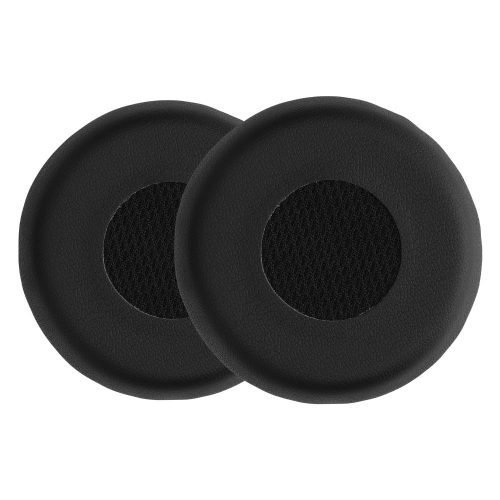 Set 2 Earpads kwmobile pentru Jabra Evolve 75, Piele ecologica, Negru, 59878.01