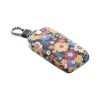 Husa Cheie Auto kwmobile pentru Renault/Dacia 4 Butoane - Keyless Go, Piele ecologica, Multicolor, 44637.70