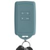 Husa Cheie Auto kwmobile pentru Renault/Dacia 4 Butoane - Keyless Go, Silicon, Verde, 48035.206