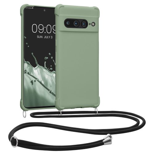 Husa Kwmobile pentru Google Pixel 7 Pro, Verde, Silicon, 59967.172