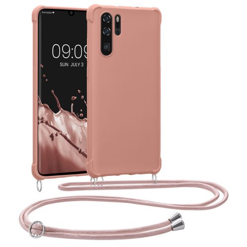 Bumper kwmobile pentru Huawei P30 Pro, Silicon, Roz, 60035.154