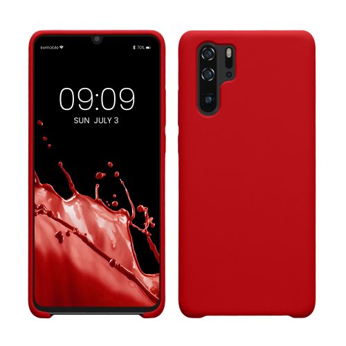 Husa kwmobile pentru Huawei P30 Pro, Silicon, Rosu, 47423.229