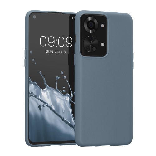 Husa kwmobile pentru OnePlus Nord 2T , Silicon, Albastru, 60050.202