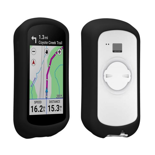 Husa GPS Kwmobile pentru Garmin Edge Explore 2, Negru, Silicon, 60114.01