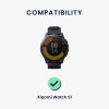 Curea kwmobile pentru Xiaomi Watch S1 Active, Piele naturala, Negru, 60120.01