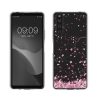 Husa kwmobile pentru Sony Xperia 10 IV, Silicon, Transparent/Roz, 60160.02