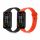 Set 2 curele kwmobile pentru Xiaomi Redmi Smart Band Pro, Silicon, Negru/Portocaliu, 57425.05