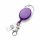 Breloc extensibil pentru insigna de identitate Kwmobile, Violet, Plastic, 45057.38