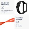 Set 2 curele kwmobile pentru Huawei Band 7/Band 6, Silicon, Negru/Portocaliu, 58914.05