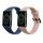 Curea kwmobile pentru Huawei Band 6, Silicon, Albastru/Roz, 59296.05