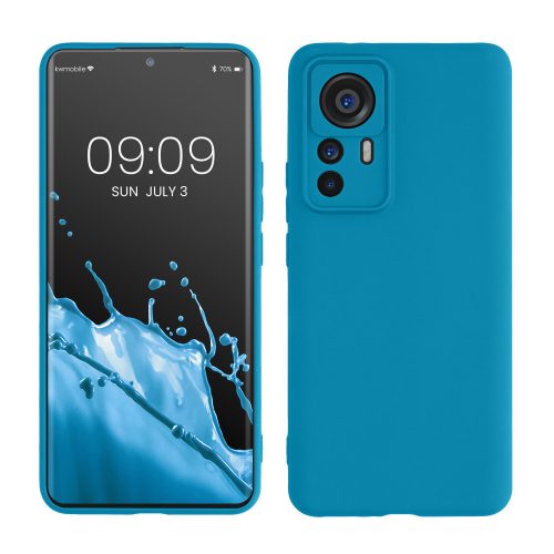 Husa kwmobile pentru Xiaomi 12T Pro, Silicon, Albastru, 60258.224